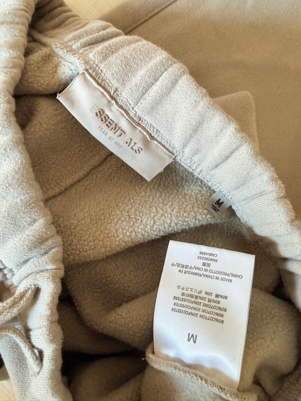 Fear of God Essentials vintage Fleece Sweatpant jogger Mens Medium in ‘Seal’ - Picture 7 of 7